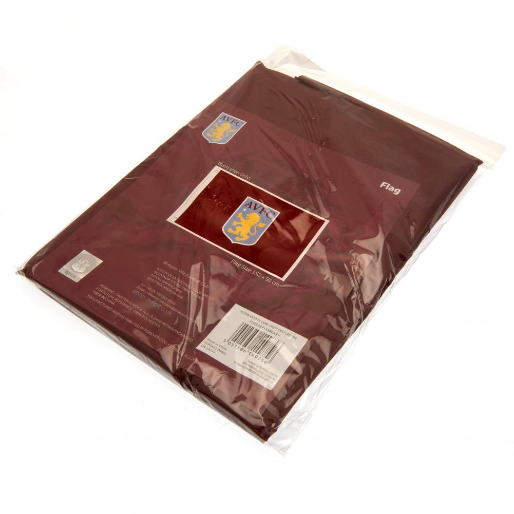 Aston Villa Football Club Crest Decorative Wall Flag for Supporters