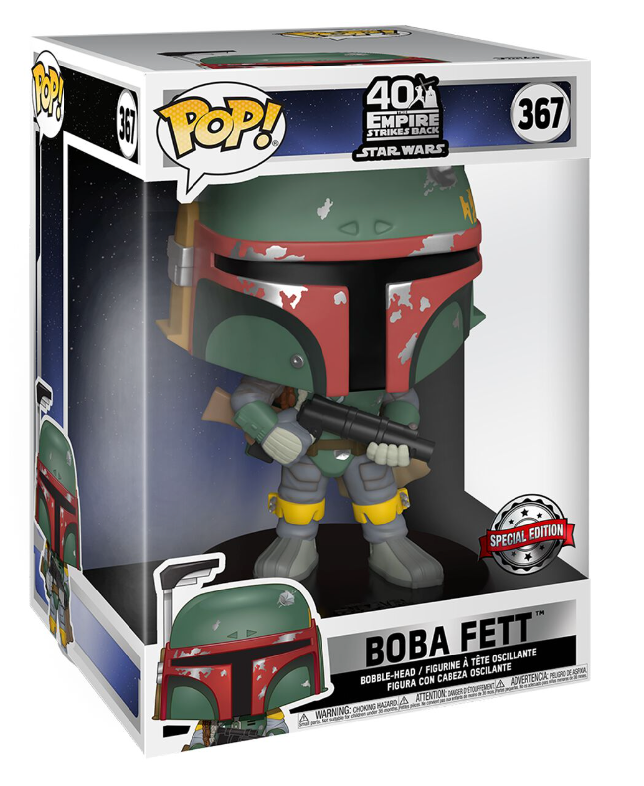 40th Anniversary 10' Jumbo Star Wars The Empire Strikes Back Boba Fett Funko POP! Vinyl Collectible Figure