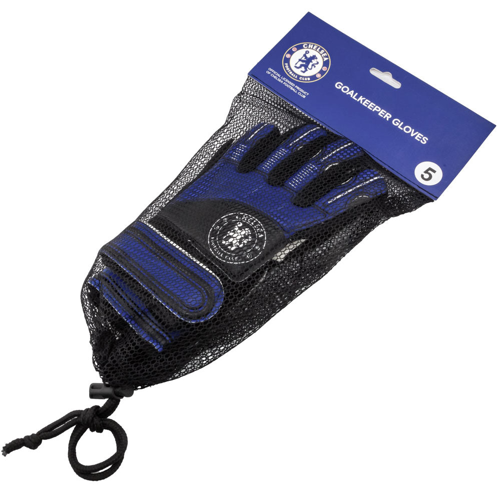 Chelsea Football Club Goalkeeper Gloves for Kids by Size