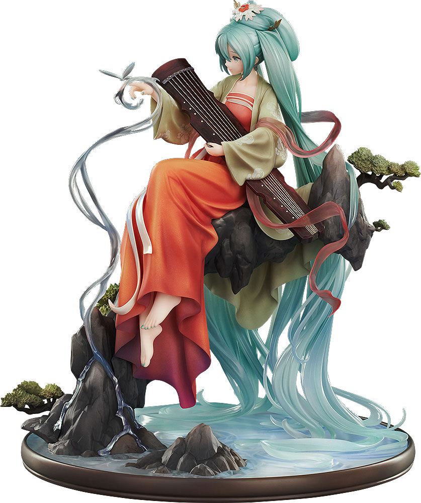 1/7 Scale PVC Statue of Hatsune Miku in Gao Shan Liu Shui Traditional Chinese Style