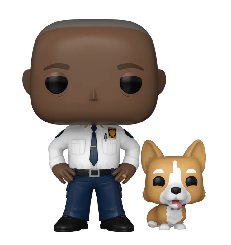 Collectible Brooklyn Nine - Nine Captain Raymond Holt and His Beloved Dog Cheddar Funko POP! Vinyl Figure Set