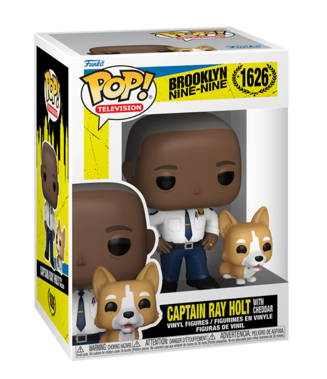 Collectible Brooklyn Nine - Nine Captain Raymond Holt and His Beloved Dog Cheddar Funko POP! Vinyl Figure Set