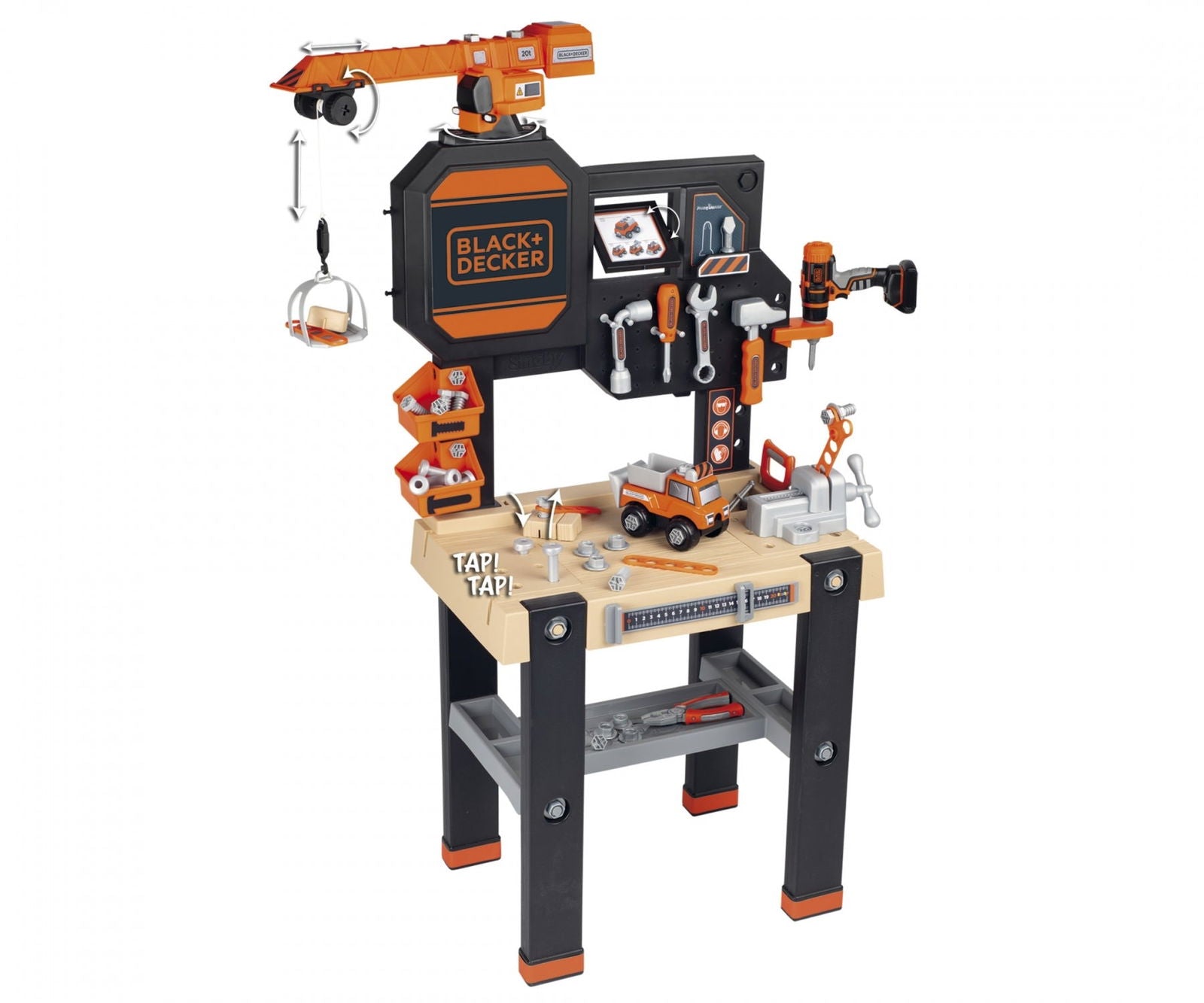 Black & Decker Kids' Interactive Builder Workbench Playset for Creative Play