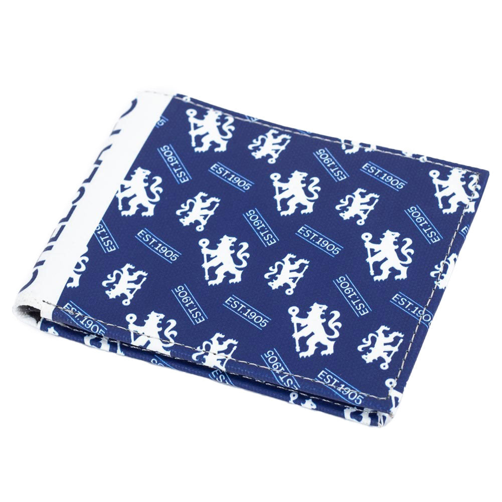 Chelsea Colored Icon Design Canvas Bi - fold Wallet for Everyday Use