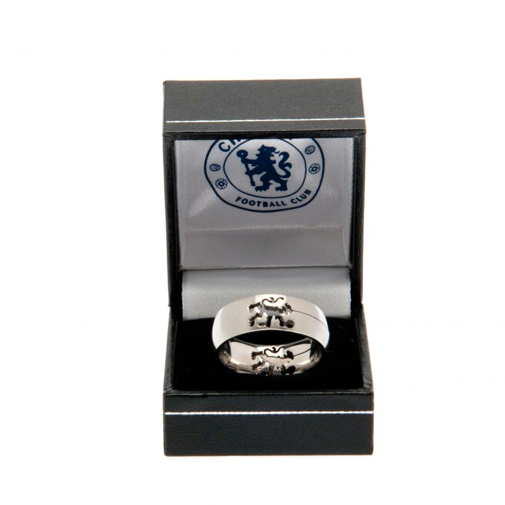 Small Chelsea Football Club Stainless Steel Cut Out Style Ring