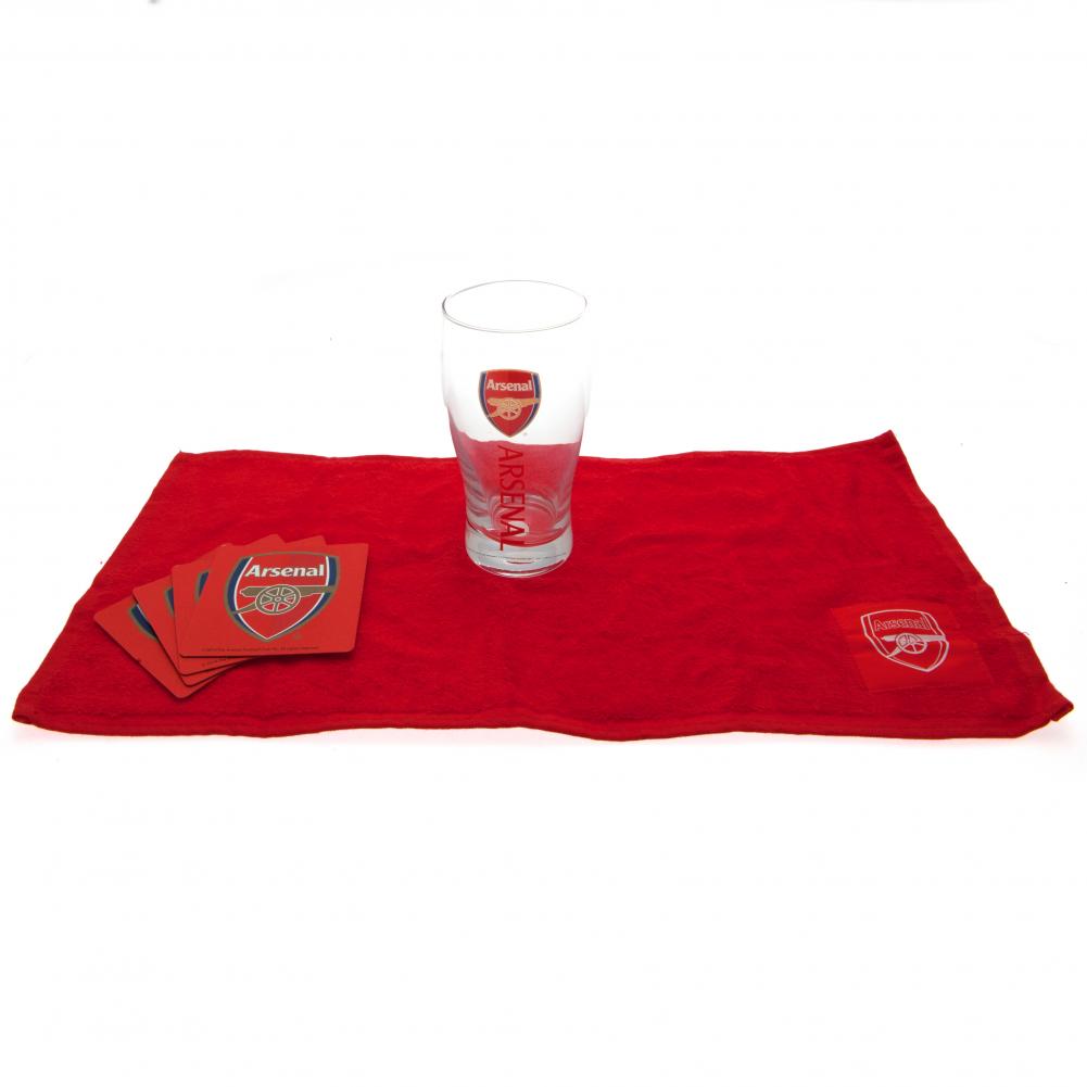 Arsenal FC Stylish Mini Bar Set with Red Branding
