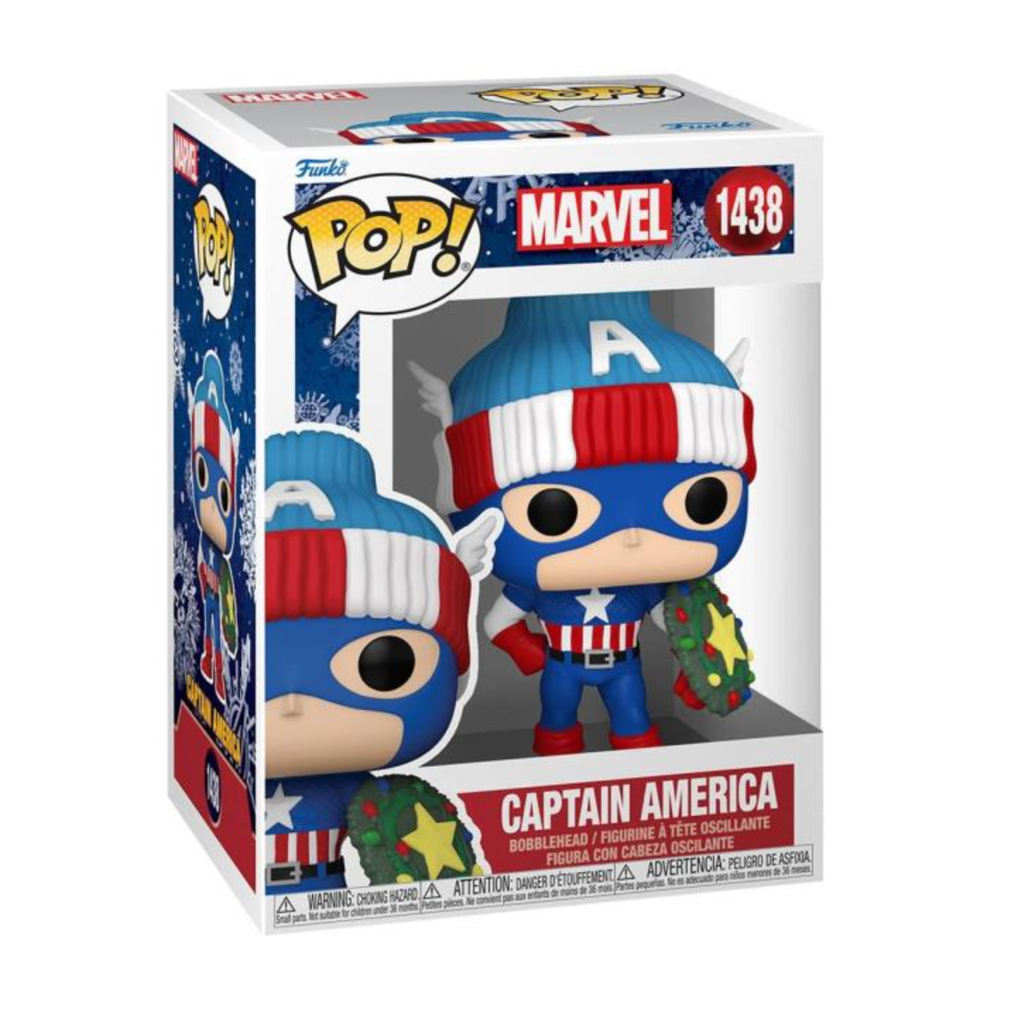 Marvel's Captain America Holiday-themed Funko POP! Vinyl Collectible Figure