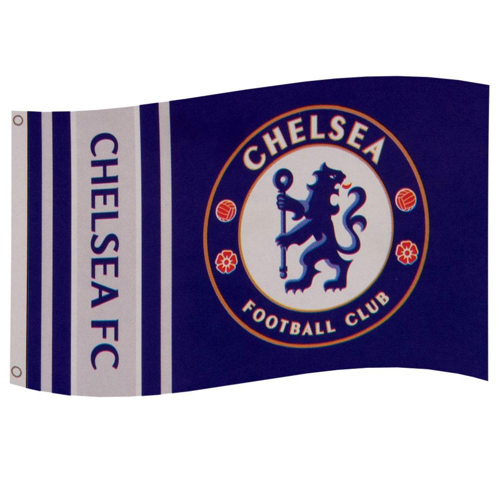 Large Chelsea FC Polyester Supporters Flag with Metal Eyelets