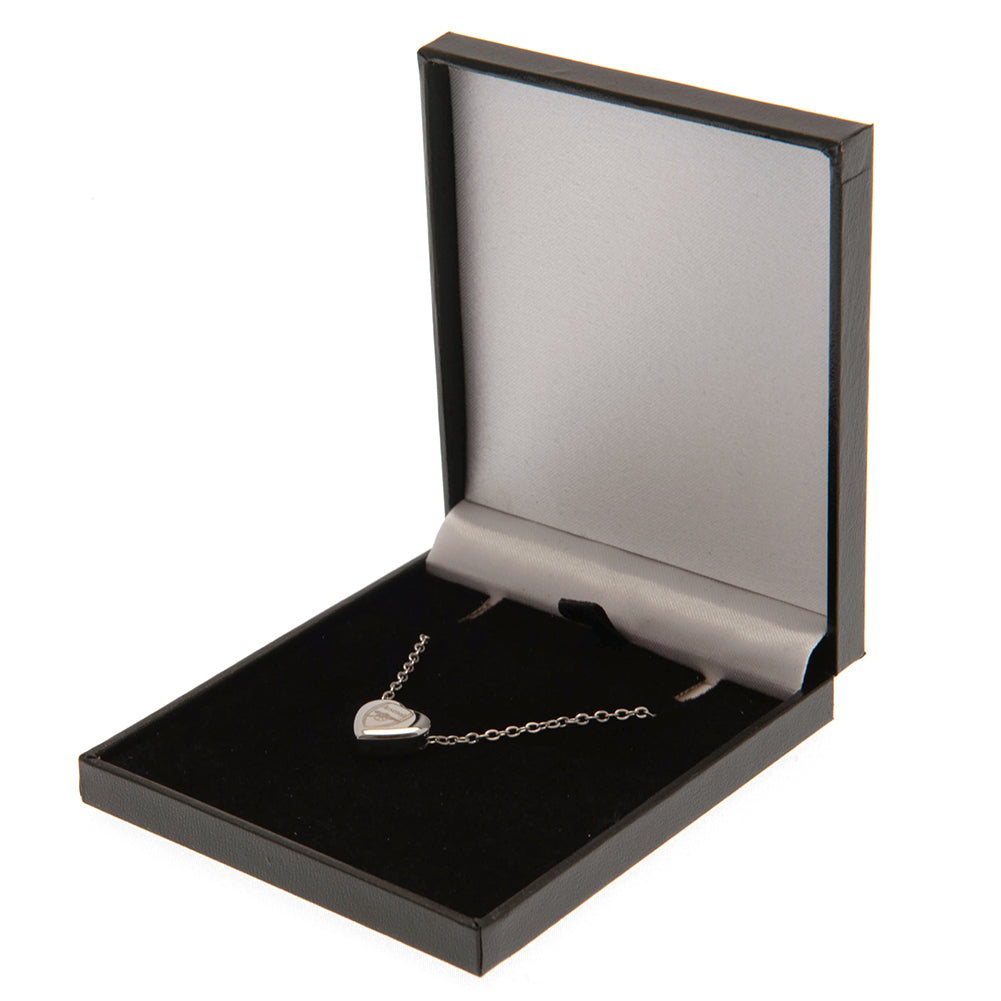 Authentic Arsenal FC Stainless Steel Engraved Heart Necklace