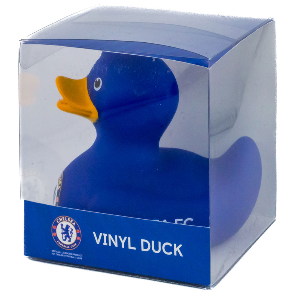 Chelsea FC Blue Rubber Bath Duck with Yellow Beak and Club Crest