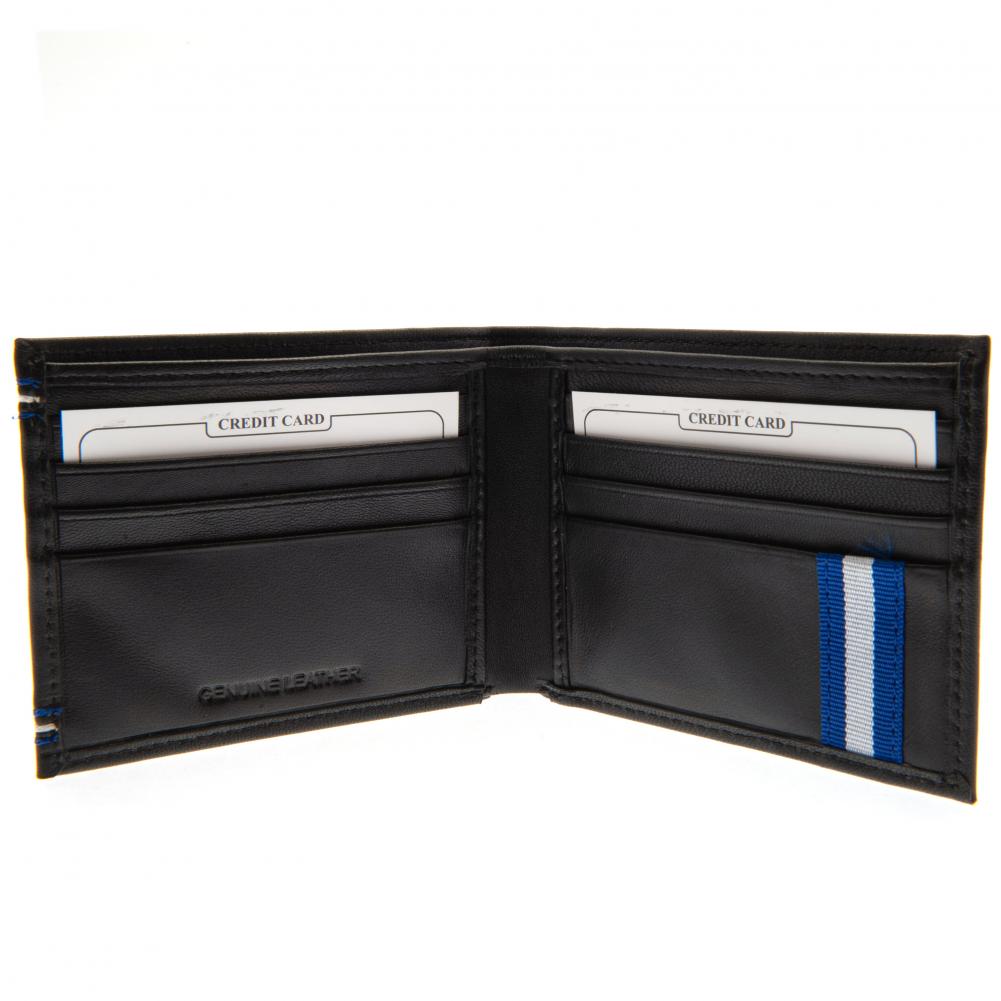 Chelsea FC Stylish Leather Wallet with Blue - White Stitching