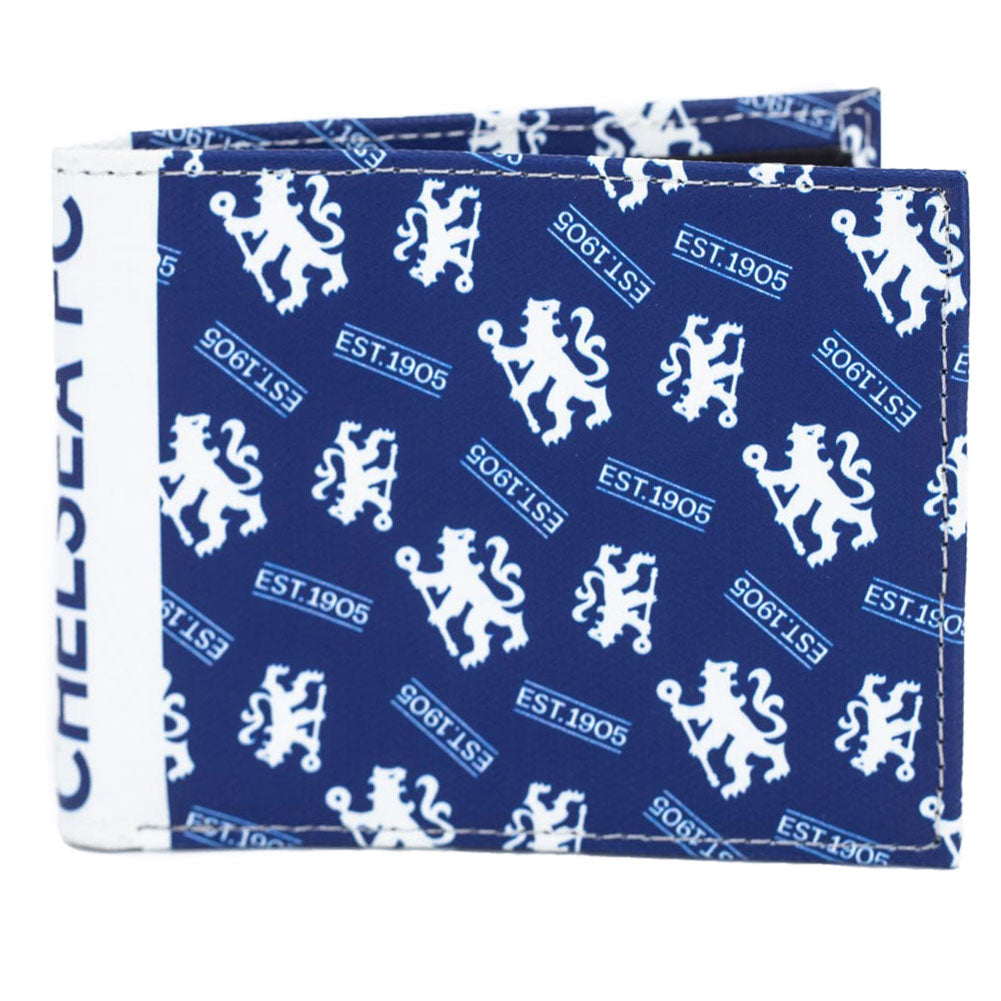 Chelsea Colored Icon Design Canvas Bi - fold Wallet for Everyday Use