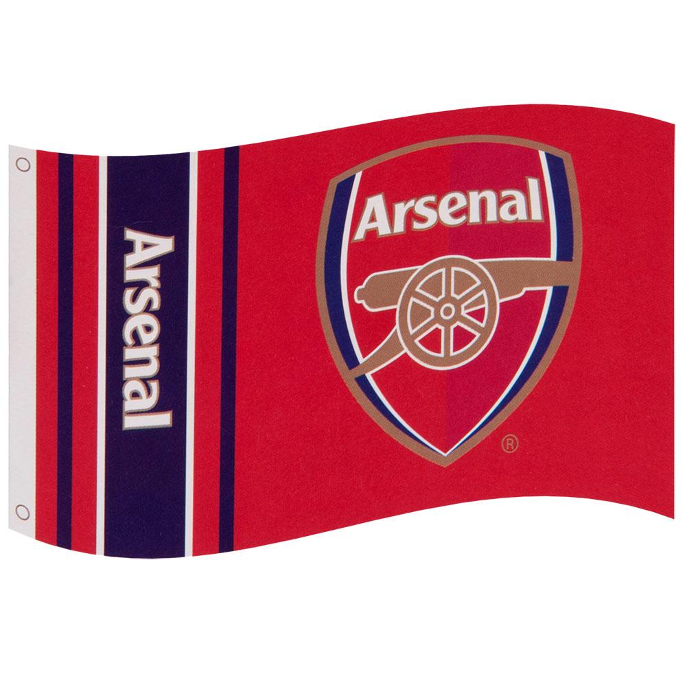 Large 100% Polyester Arsenal FC Supporters Flag with Gunners Crest