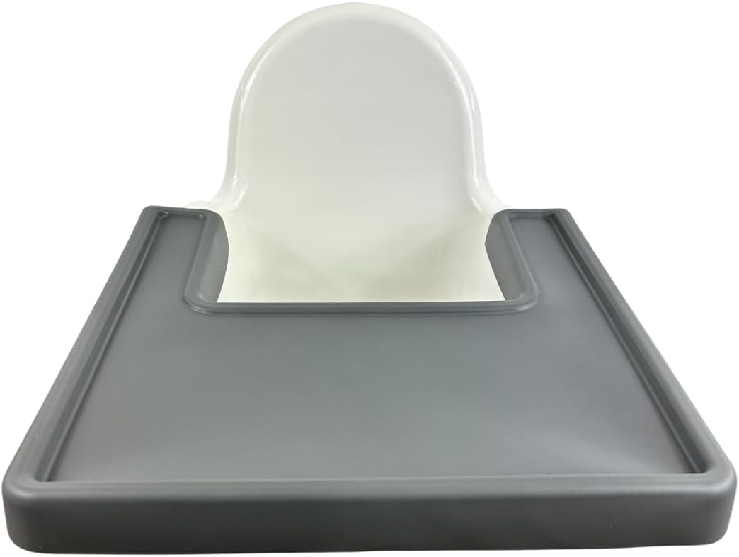 BPA-Free Silicone Full-Cover Baby Mat Tray for IKEA ANTILOP High Chair, Dishwasher-Safe