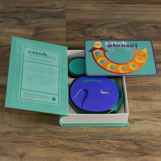 Vintage Catch Phrase Game in Stylish Bookshelf Edition