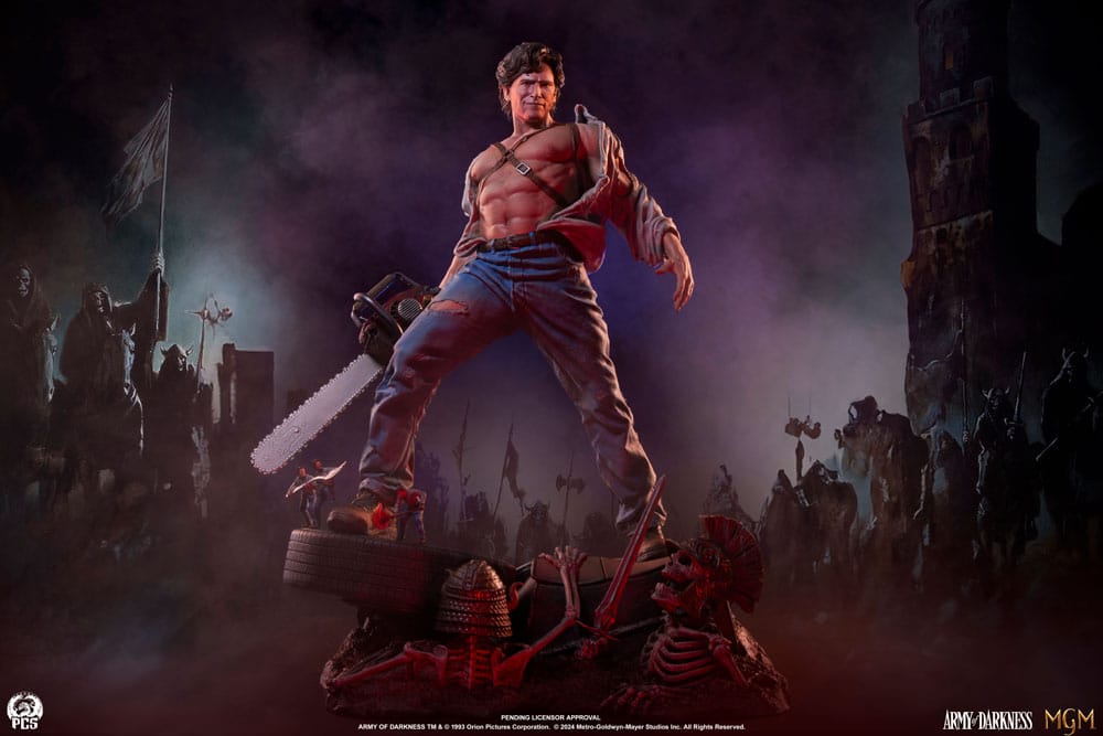 Army of Darkness Premier Series 1/4 Scale Ash Statue - Highly Detailed Collectible