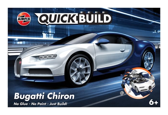 Airfix Quick Build Model of Bugatti Chiron Super Sports Car