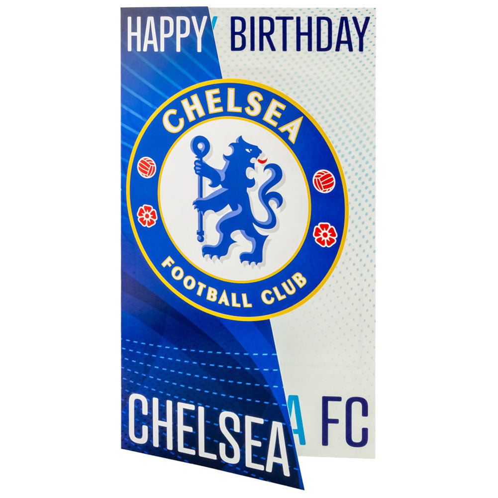 Chelsea Football Club Crest Design Fold - Out Birthday Greeting Card