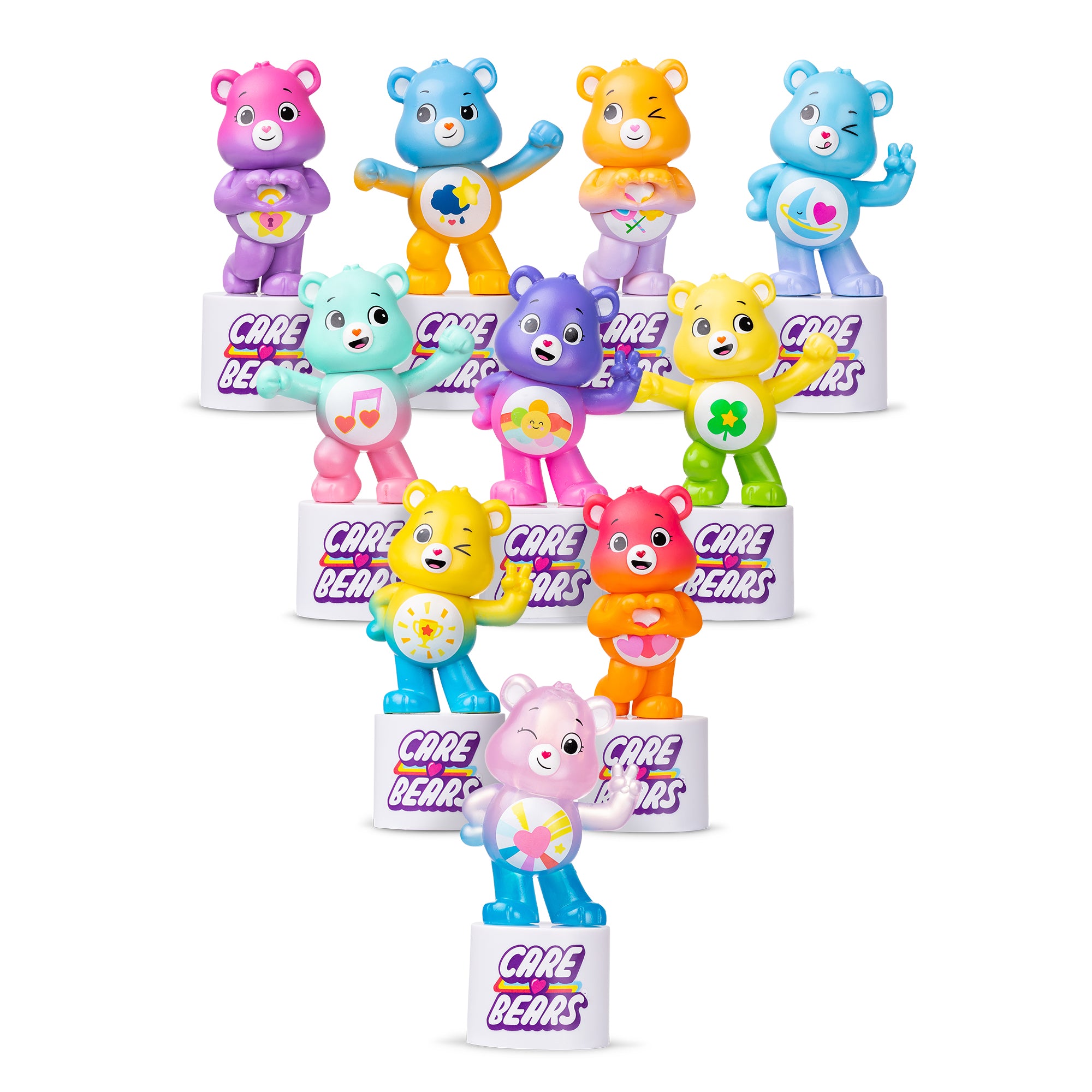 Care Bears 12-Pack Peel & Reveal Surprise Collectible Figures