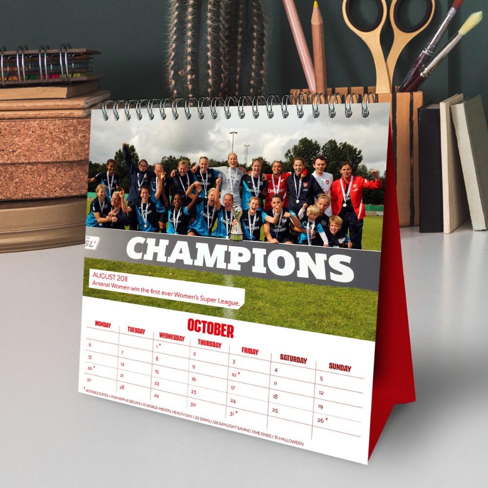 2025 Arsenal FC Desktop Trailblazers Special Edition Calendar