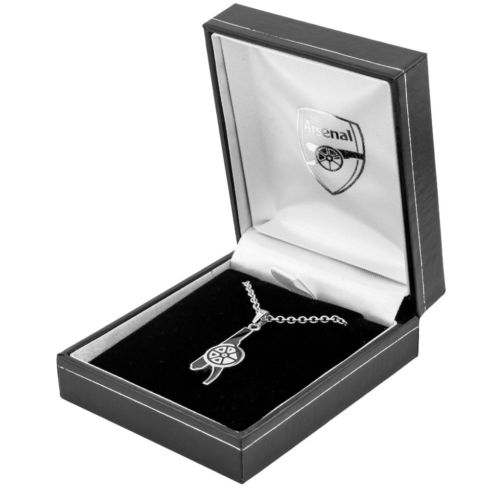 Arsenal Football Club Colorful Cannon Design Stainless Steel Pendant with Ball Chain for Accessories