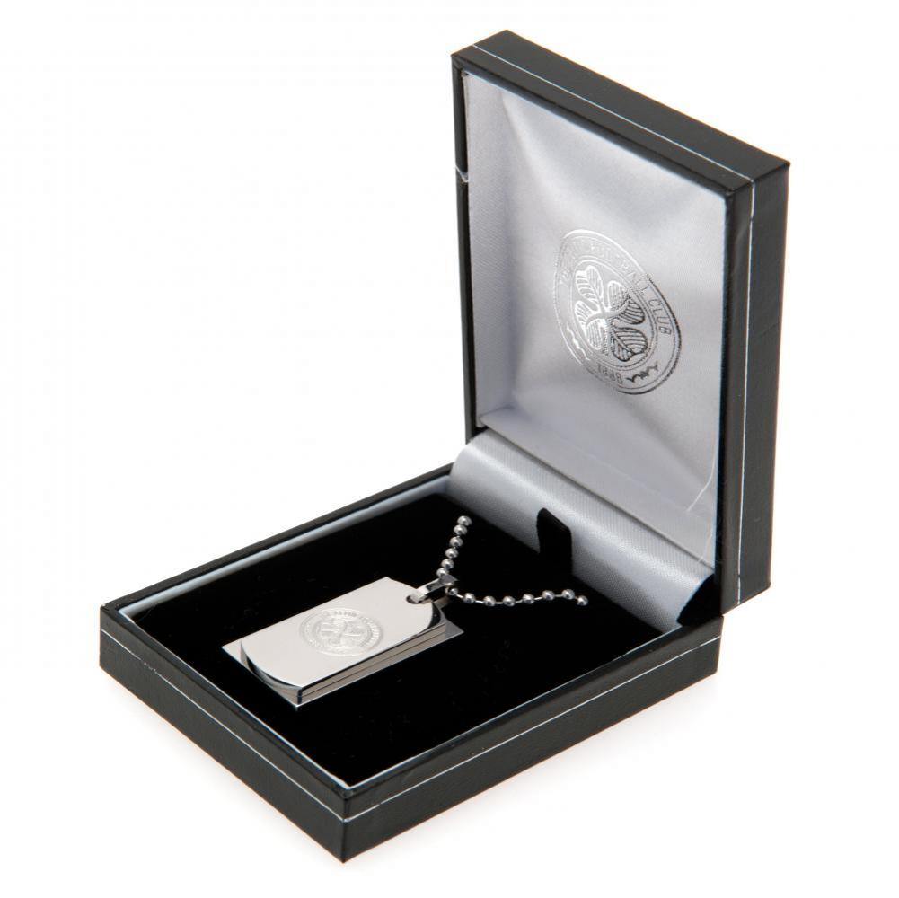 Celtic Football Club Stainless Steel Double Dog Tag with Ball Chain