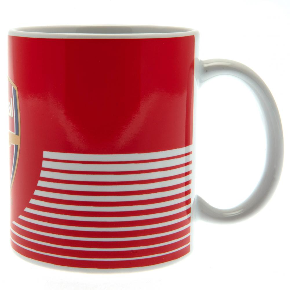 Arsenal FC Linea Ceramic Coffee Mug with Full - Color Club Crest