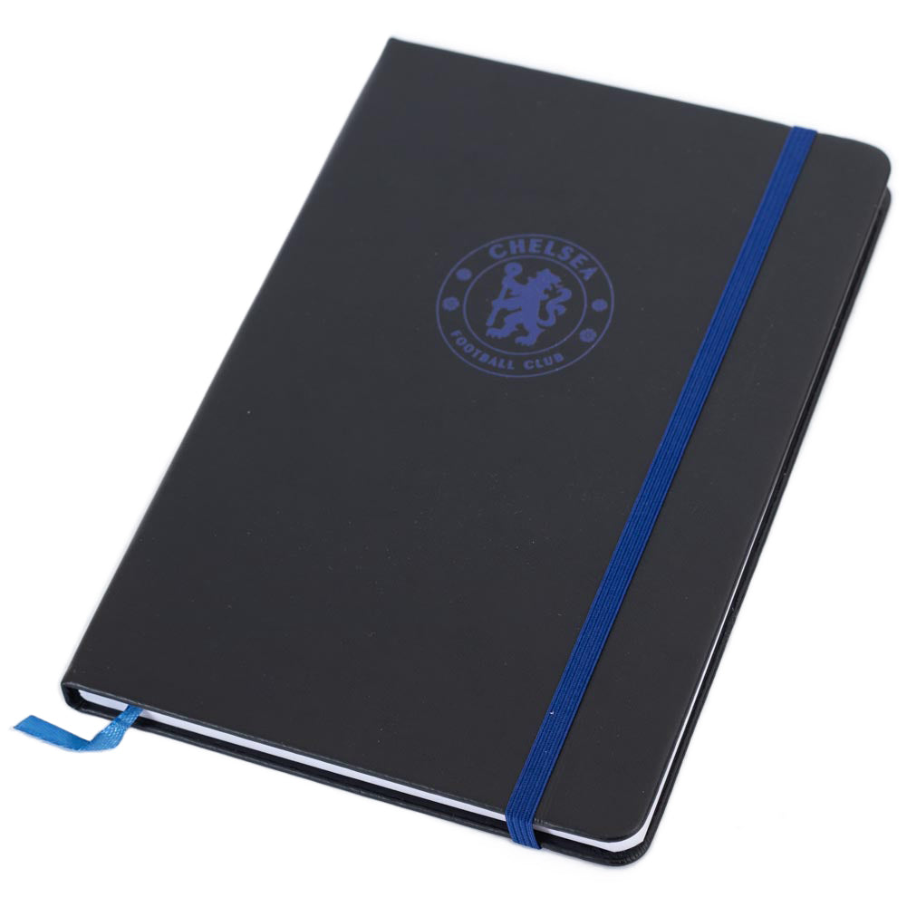 Classic Chelsea FC Premium Hardback Notebook with Royal Blue Embossed Crest