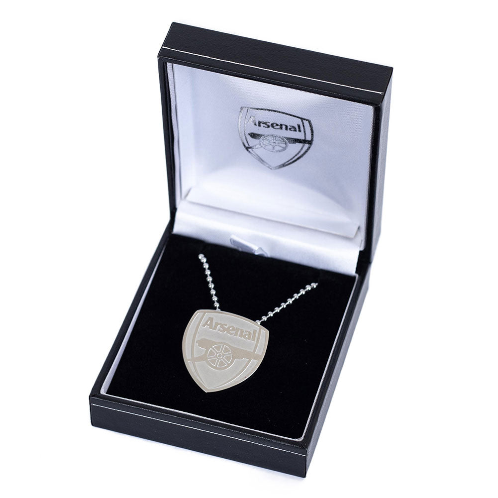 Large Arsenal FC Stainless Steel Pendant with Ball Chain