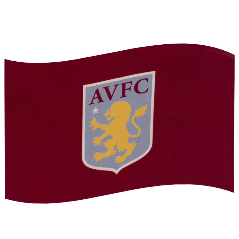 Aston Villa Football Club Crest Decorative Wall Flag for Supporters
