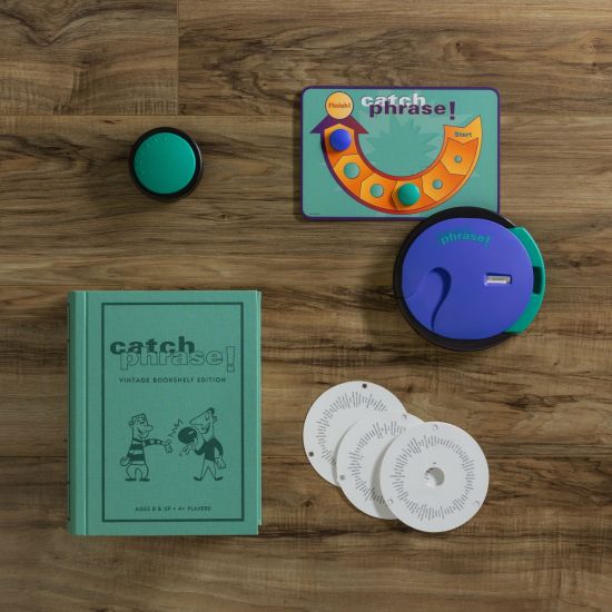 Vintage Catch Phrase Game in Stylish Bookshelf Edition