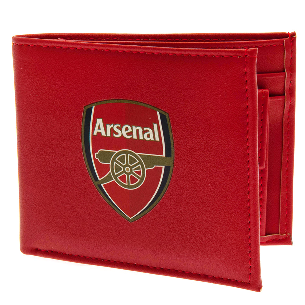 Colorful Polyurethane Wallet with Arsenal FC Printed Club Crest