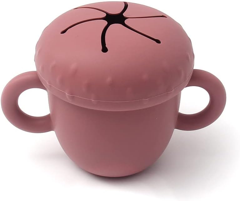Alimos Spill-Proof Silicone Baby Snack Pots - Ideal for Toddlers and Kids with Easy Grip