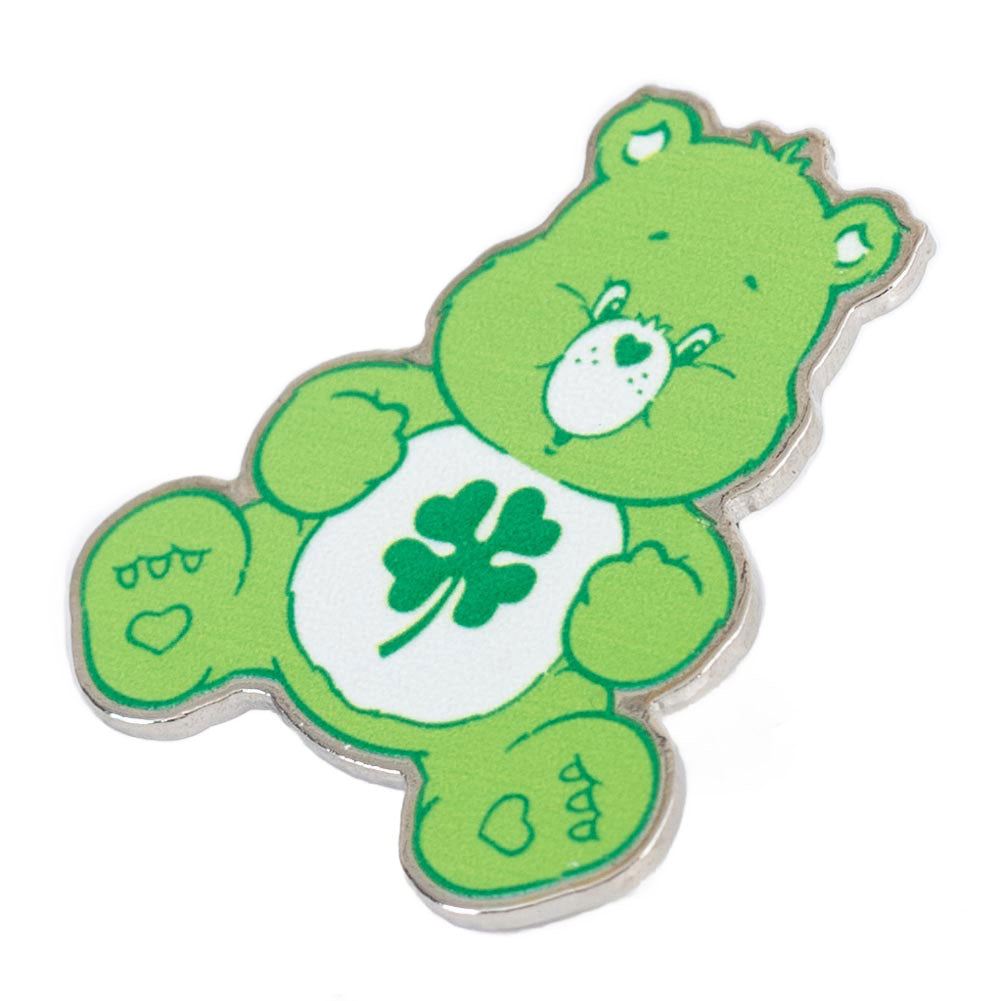 Vibrant Enamel Care Bears Good Luck Pin Badge with Rubber Push Fixing