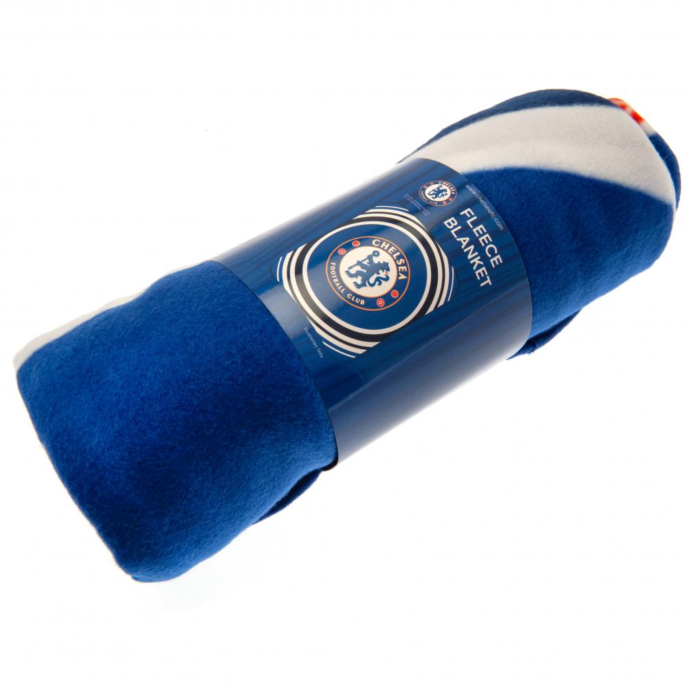 Chelsea Football Club Polyester Fleece Warm Blanket for Cozy Use