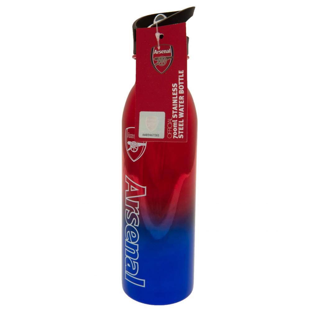 Arsenal FC Stylish Stainless Steel Metallic Drinking Bottle