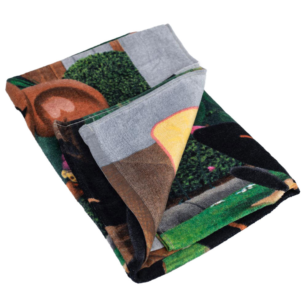 Large and Colorful 100% Cotton Bing Yum Velour Beach Towel