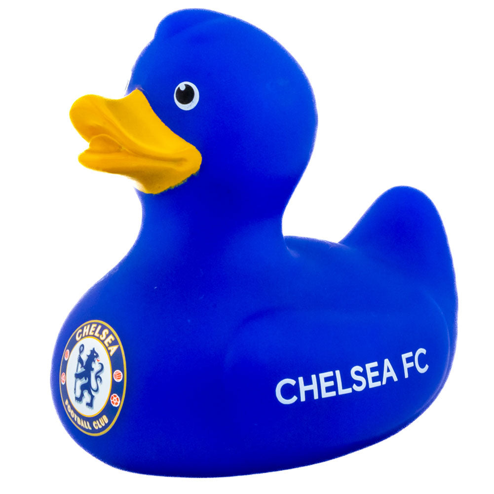 Chelsea FC Blue Rubber Bath Duck with Yellow Beak and Club Crest