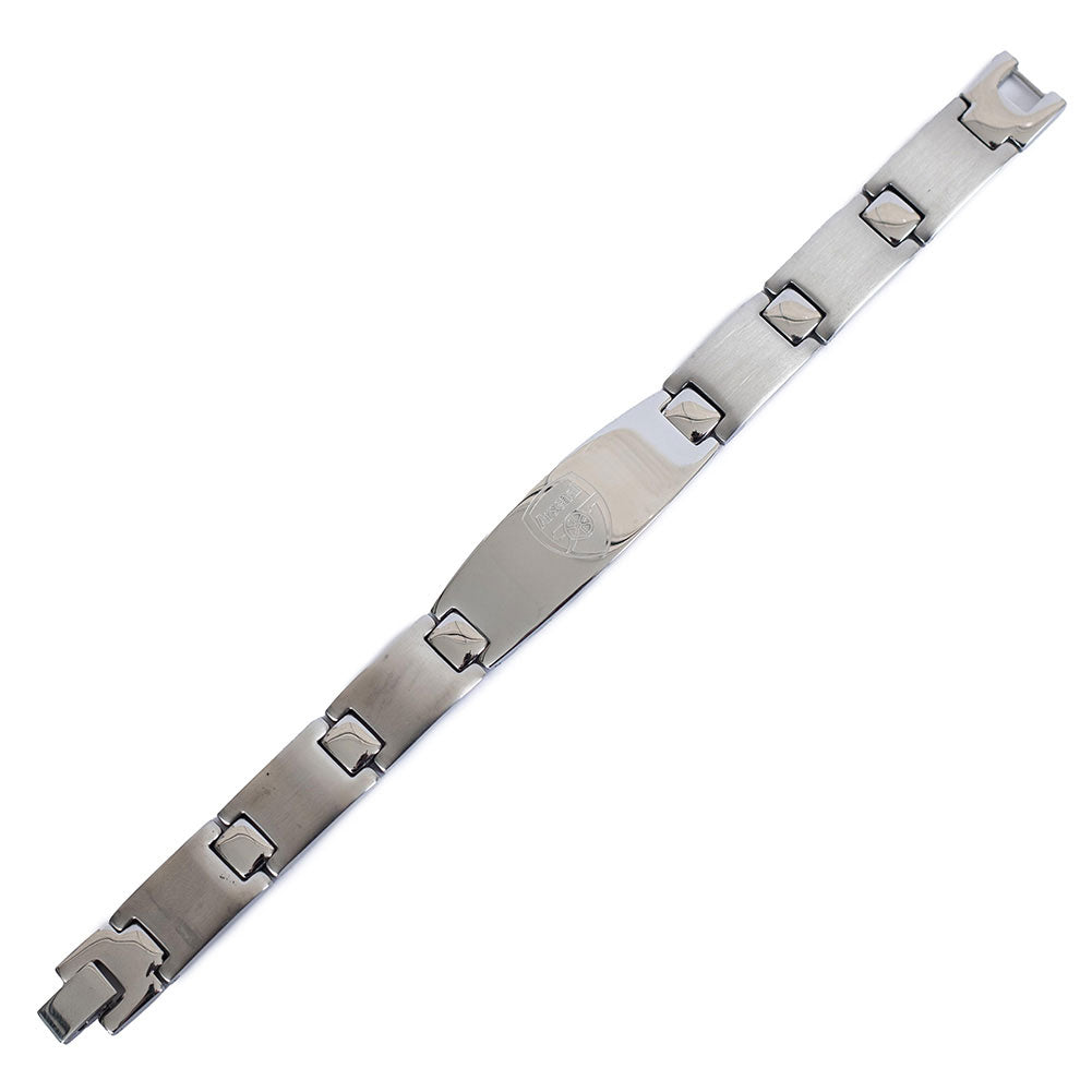 Stylish Arsenal FC Engraved Oval Plate Stainless Steel Bracelet