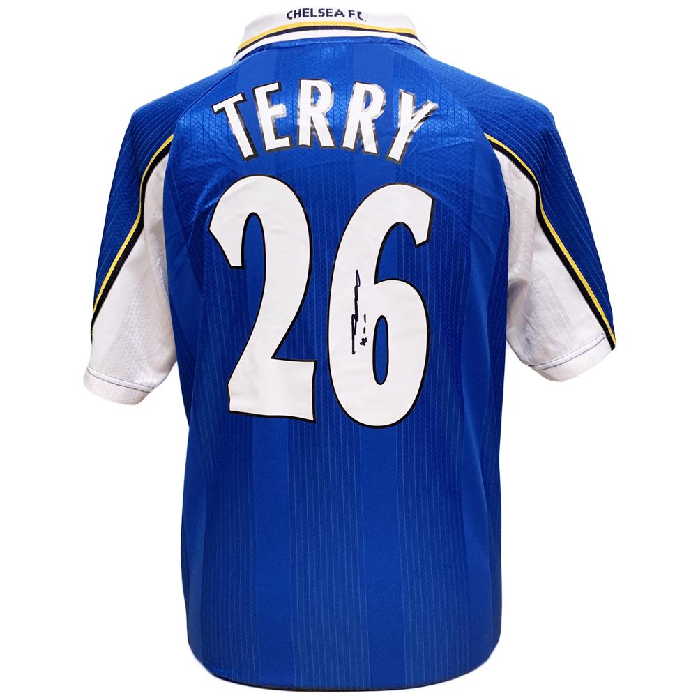 1998 Chelsea Replica Shirt Hand-Signed by John Terry in 2019
