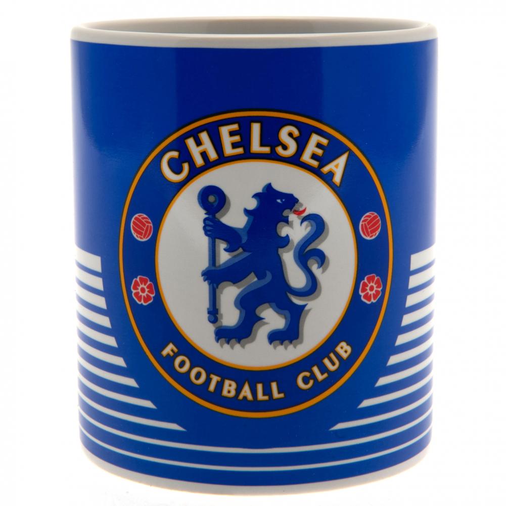 Chelsea FC Everyday Linea Ceramic Coffee Mug with Club Crest