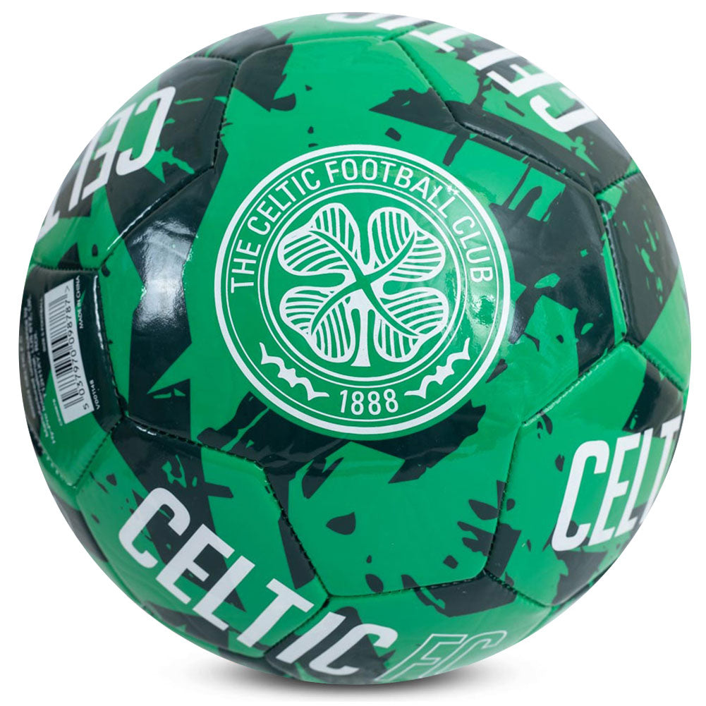 Everyday Green PVC Football with Graffiti Celtic FC Crest