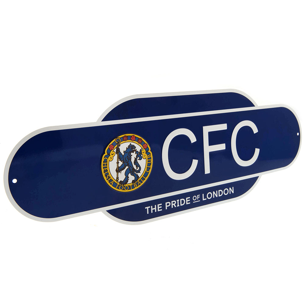 Chelsea Football Club Colorful Vintage Hanging Metal Sign