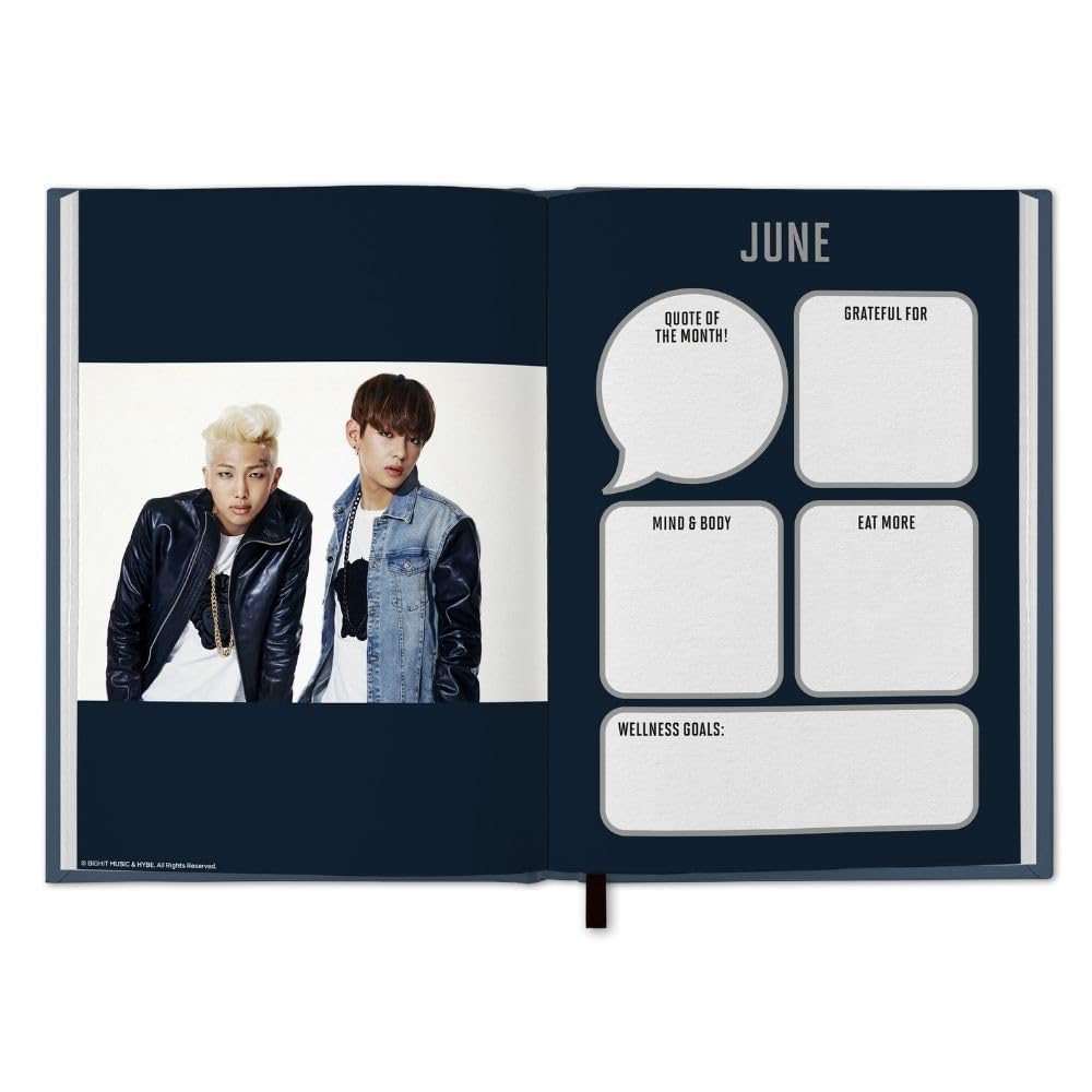 BTS-themed 2025 A5 Hardcover Weekly View Diary