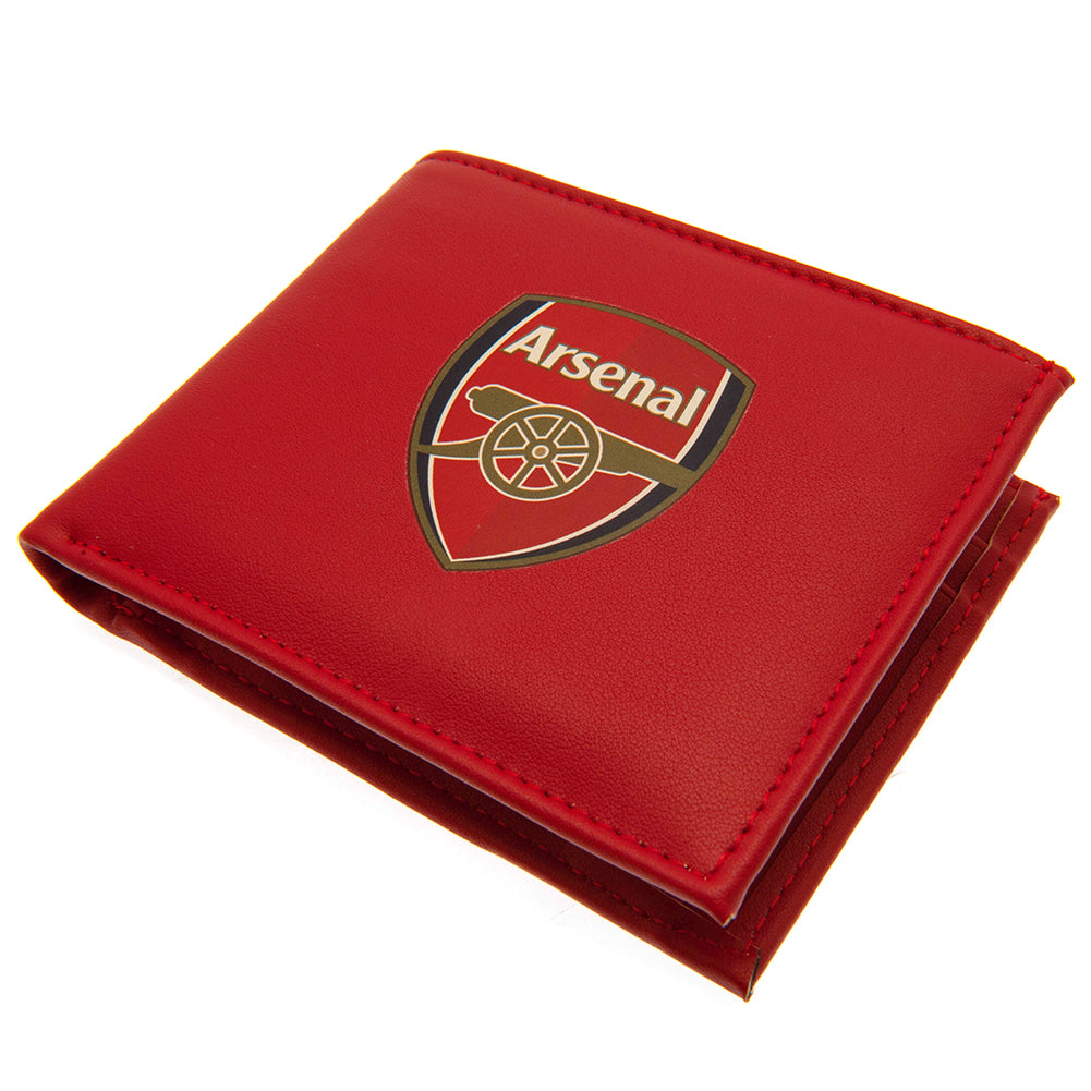 Colorful Polyurethane Wallet with Arsenal FC Printed Club Crest