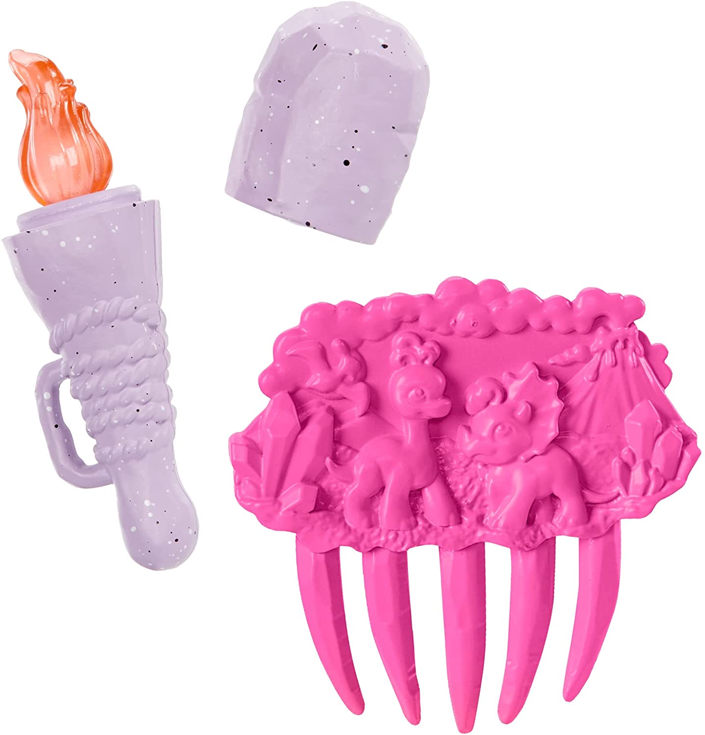 Cave Club's Emberly Doll with Neon - Hair and Dinosaur Companion