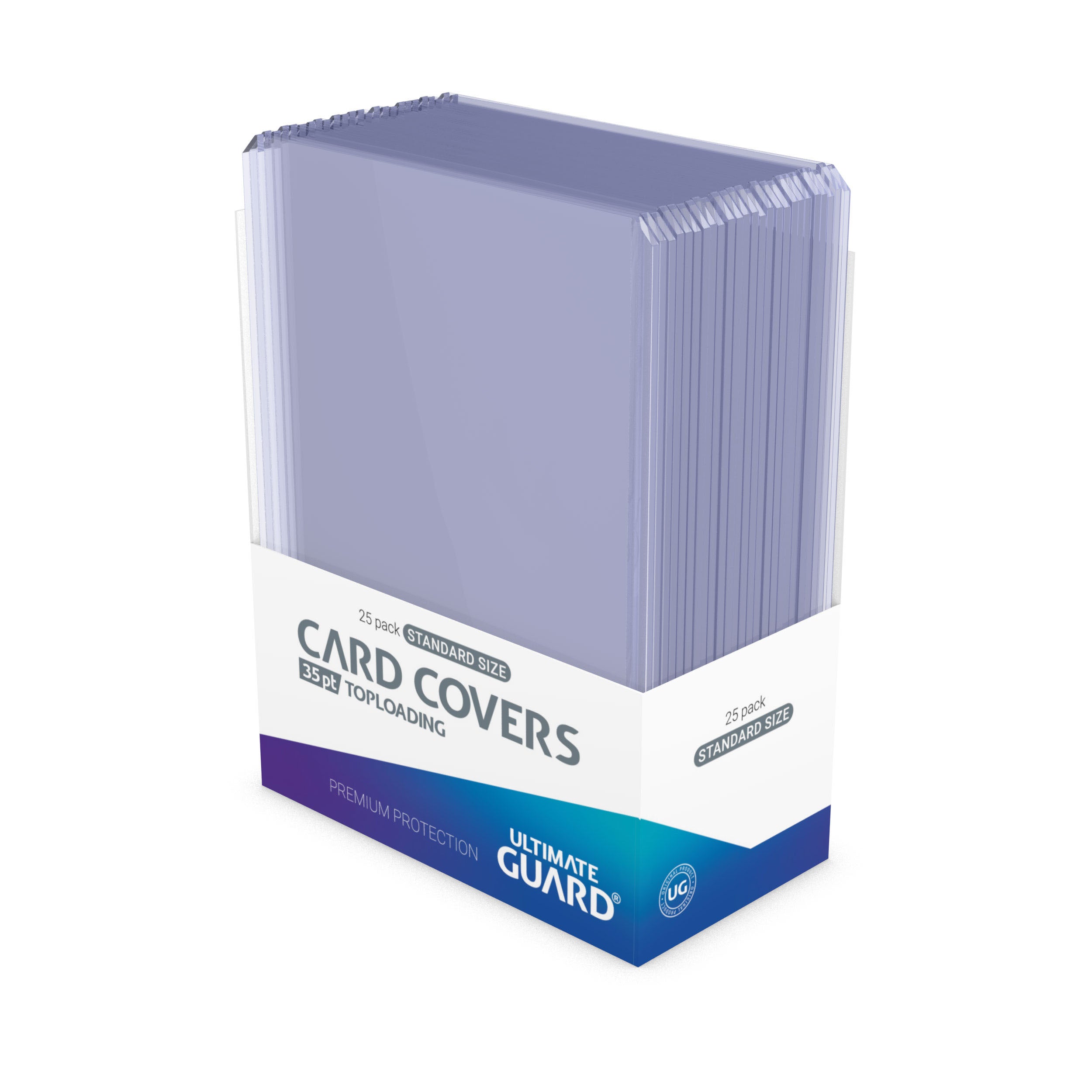 25-Pack of 35pt Clear Ultimate Guard Toploader Card Covers