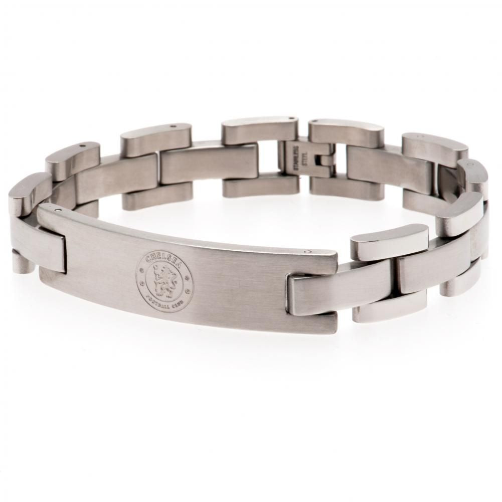 Engraved Stainless Steel Chelsea FC Football Club Bracelet for Fans