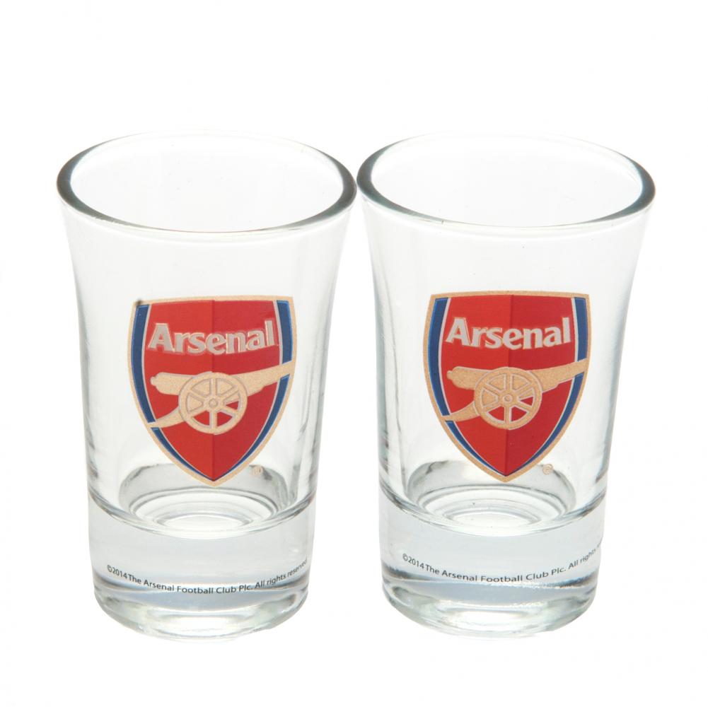 2-Piece Arsenal FC Full - Color Shot Glass Set