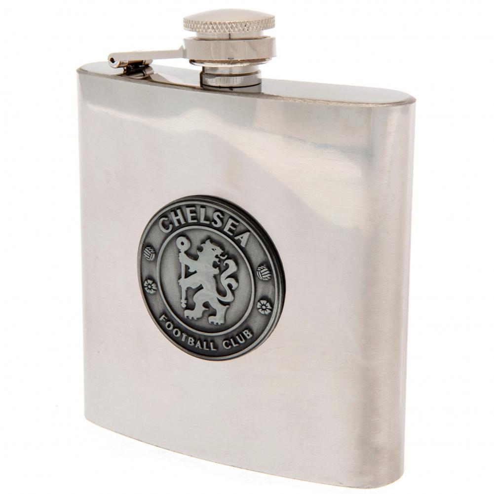 Chelsea Football Club Stainless Steel Hip Flask for Liquor Storage